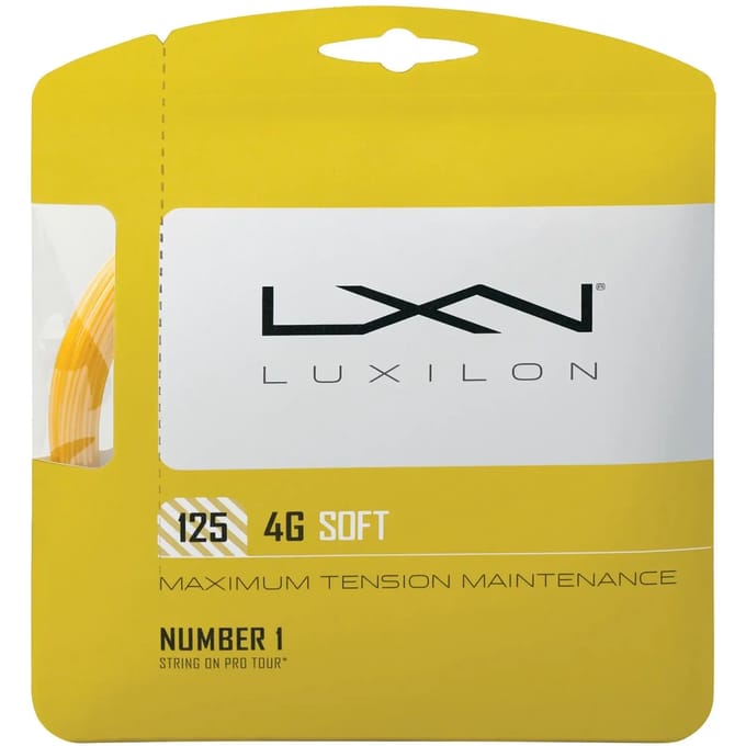 Spoel met zachte tennissnaar Luxilon 4G 125 Set