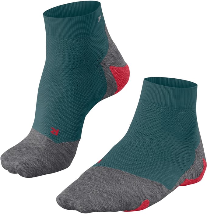 FALKE RU5 Short anti-blaar functioneel materiaal hardloopsokken heren groen - maat 42-43