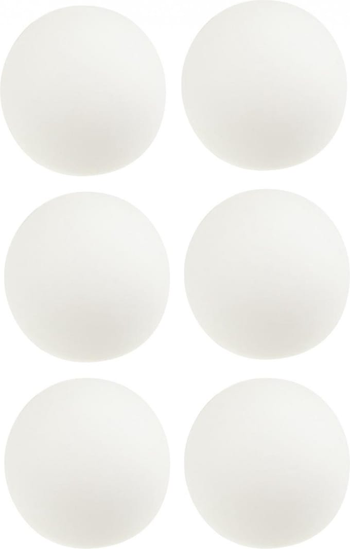 Merkloos Pingpong Balletjes Wit - Ø 4 cm - 6 stuks