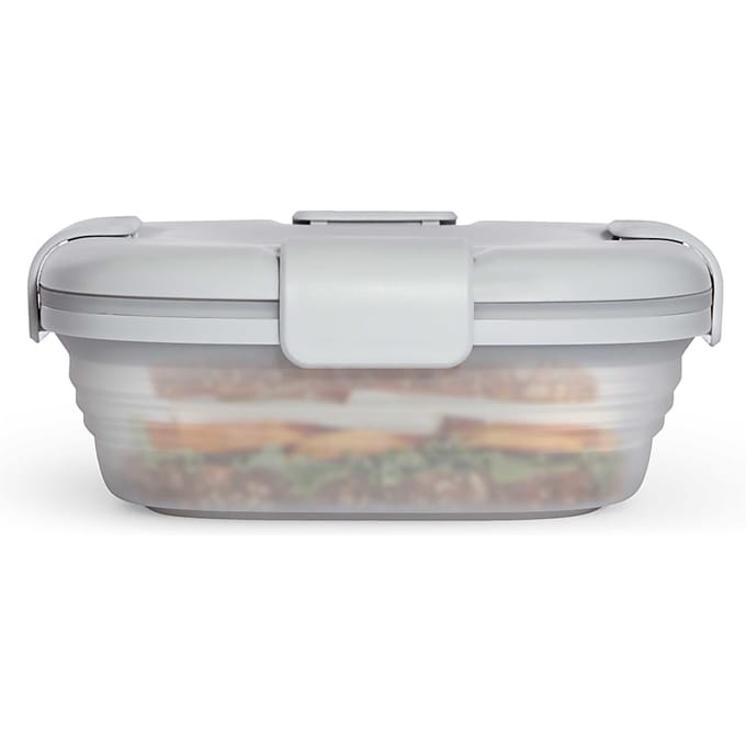 Stojo - Lunchbox 700 ml Cashmere Translucent - Siliconen - Grijs -