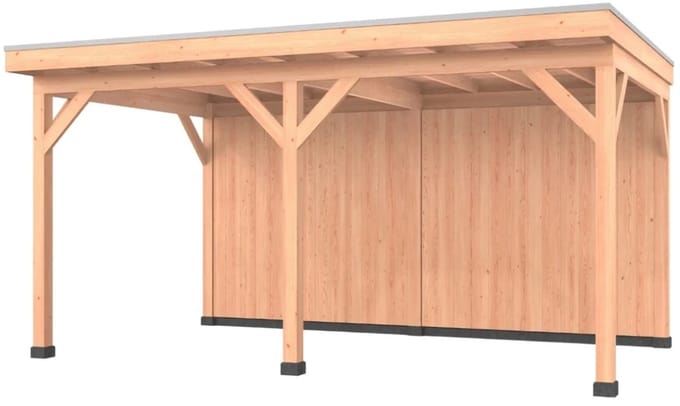 Douglas overkapping, 500 x 400, met achterwand, Westwood Comfort Plus
