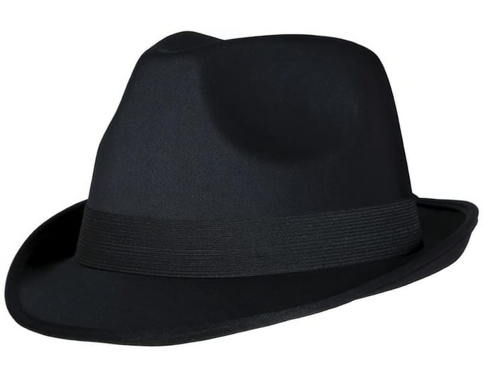 Al Capone Zwarte Gangsterhoed black