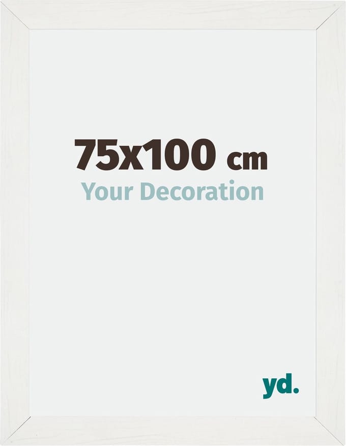 Your Decoration - Fotolijst 75x100 cm - MDF - Wit Geveegd - Mura