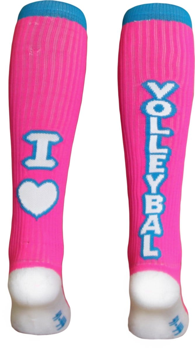 Hingly I love Volleybal sokken Roze maat 41-44