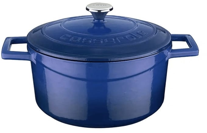 Lava Braadpan - 20 cm - 2.82 liter - Gietijzer - Blauw