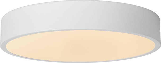 Lucide UNAR - Plafonnière (Plafondlamp) - Ø 30 cm - LED 3 StepDim (Memory) - 1x18W 2700K - Wit