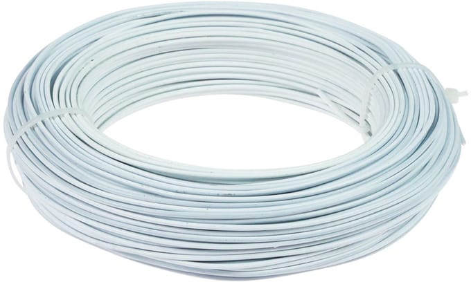 Aluminiumdraad, 2 mm wit, sieradendraad, 60 m (500 g), knutseldraad vo