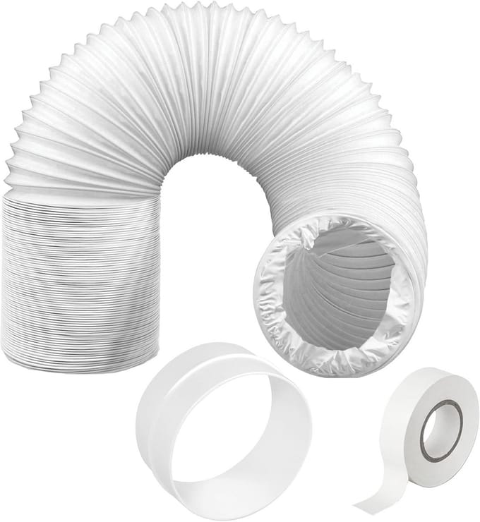 Universele PVC Afvoerslang Verlengset voor Airconditioner - 6 Meter, 125 mm Diameter