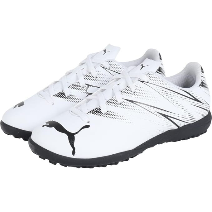 Puma Heren Attacanto Turf Trainings Voetbalschoenen (Wit/zwart)