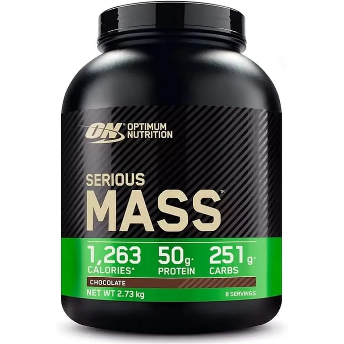 Optimum Nutrition serious mass chocolade 2,73 kg (8 porties)