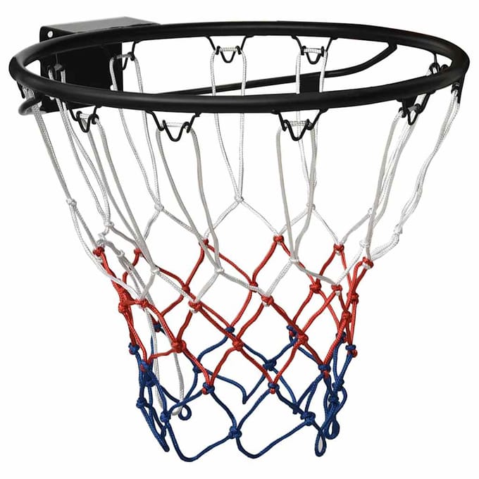 vidaXL - Basketbalring - 45 - cm - staal - zwart