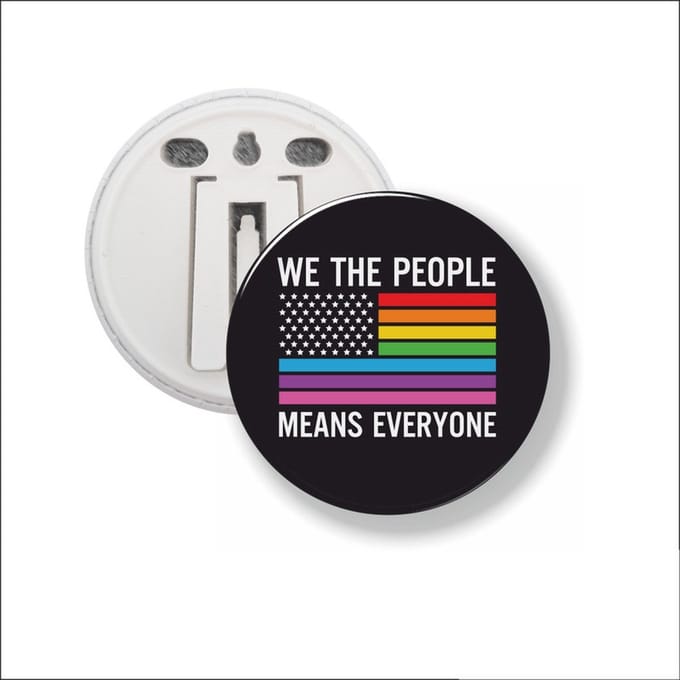 Button Met Clip 58 MM - We The People