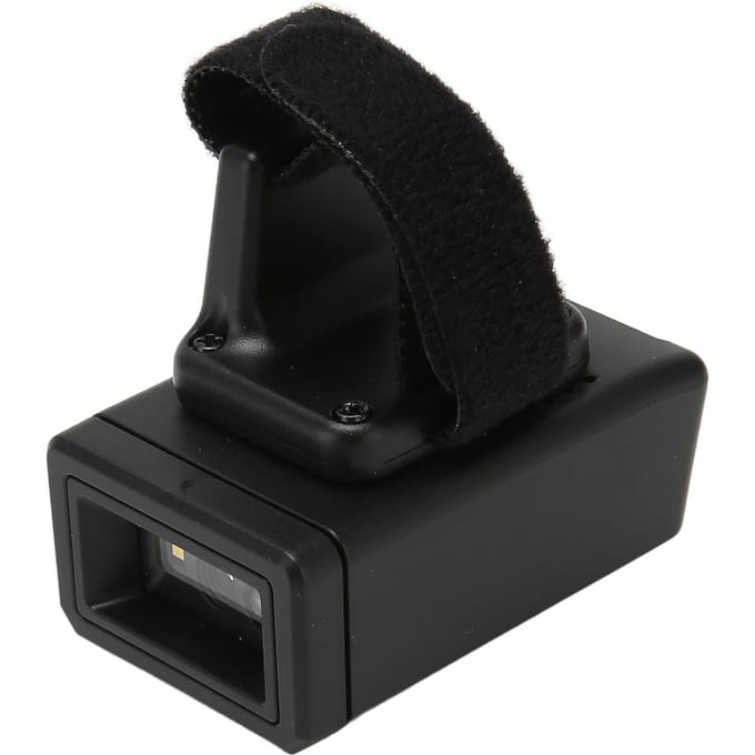 Ring Barcodescanner 1D 2D QR Draadloos Draaibaar Direct Upload Opslag Draagbare Barcodelezer voor black