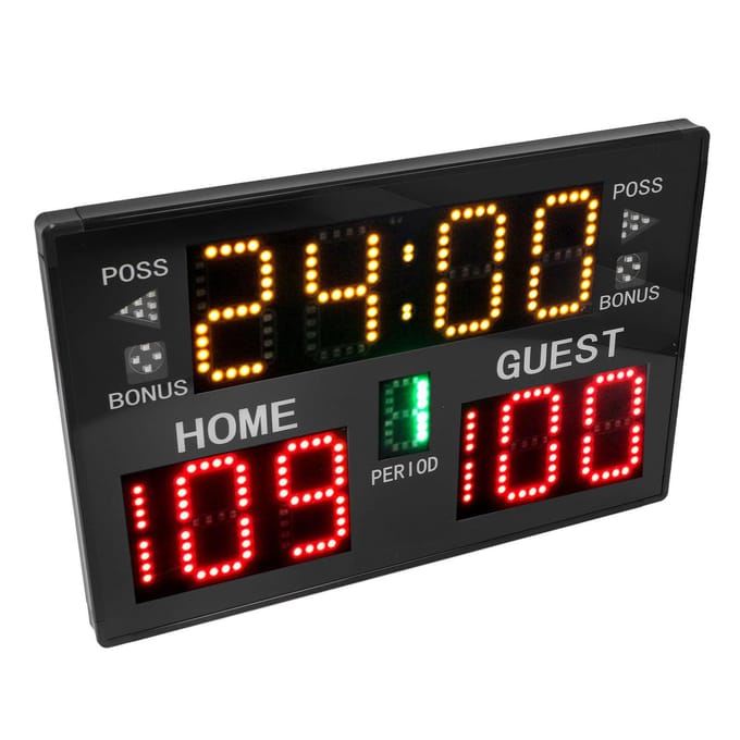 11 Cijfers LED Scorebord Elektronische Tafelmodel Scoreteller voor Basketbal Volleybal Worstelen black