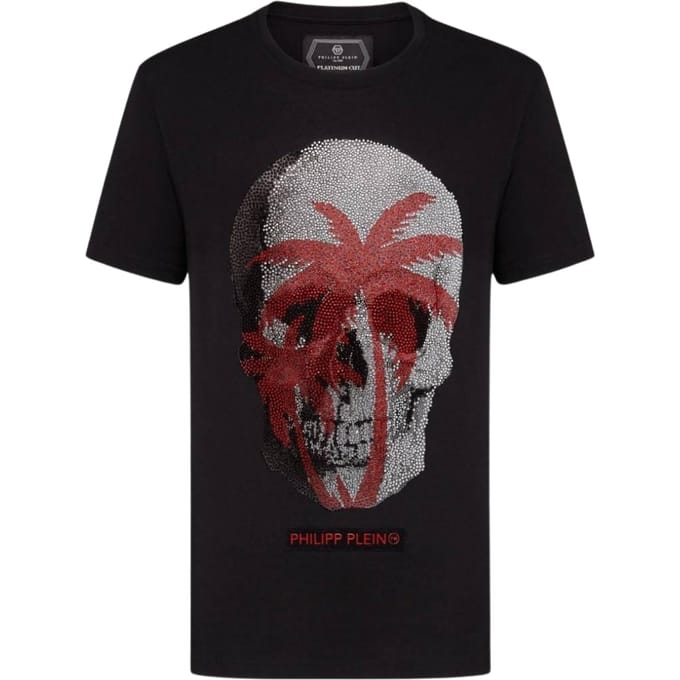Philipp Plein Groot Schedelmotief Zwart T-shirt