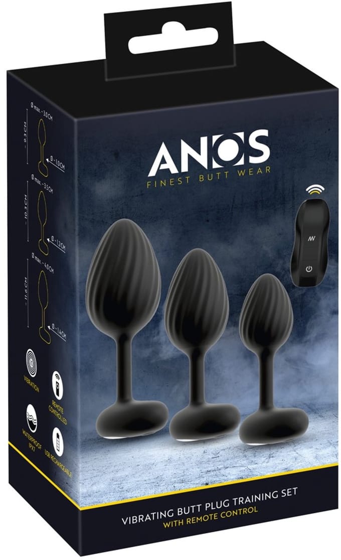 Anos Vibrating Butt Plug Train
