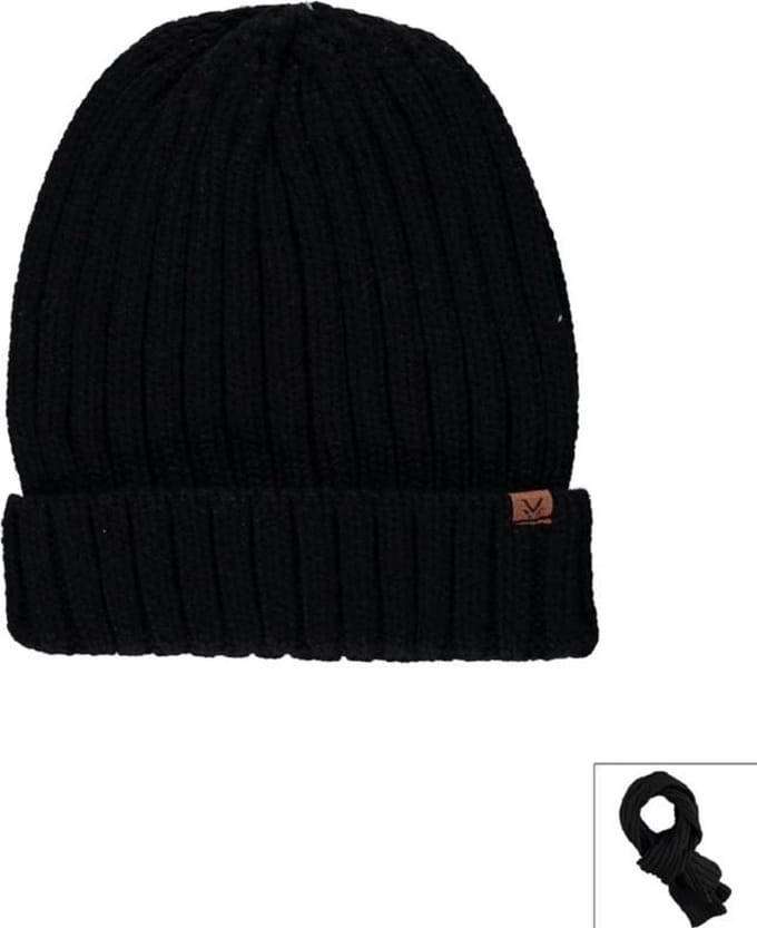 Sarlini Knit Muts - Heren Mutsen - Black