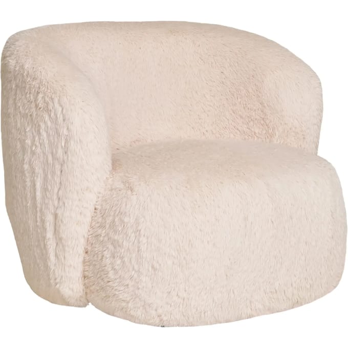 House Nordic Fauteuil Setubal - Imitatiebont - Off White