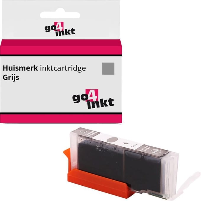 Go4inkt compatible met Canon CLI-571XL gr inkt cartridge grijs