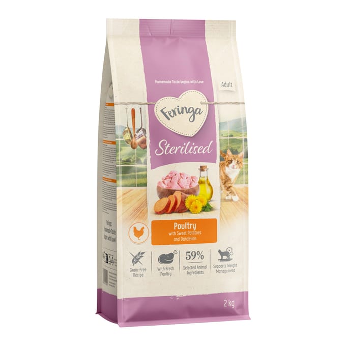 Feringa Adult Sterilised Gevogelte - Nieuw Recept: Voordeelpakket 10 kg (5 x 2 kg)