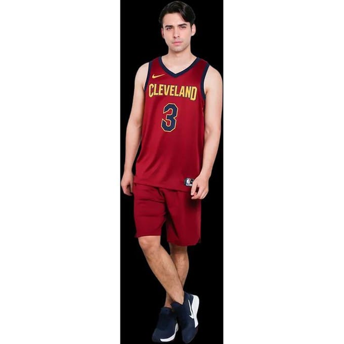 Maillot Rétro NBA Nike Icon Edition Thomas Cavaliers Maillot Homme Rouge 864467-686 M brown