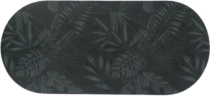 Tendance Badmat Dark Urban Oasis - antislip - extra lang - 45 x 100 cm - palm design - douchemat