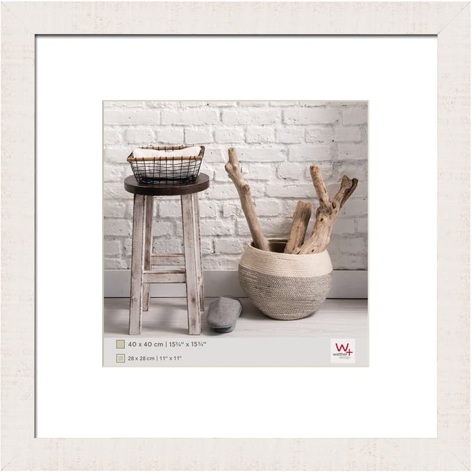 walther+ design HO440V Wissellijst Papierformaat: 40 x 40 cm Wit