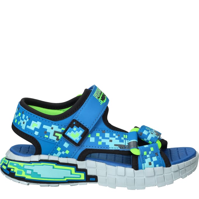 Skechers Skechers Mega Splash Sandalen blauw Textiel