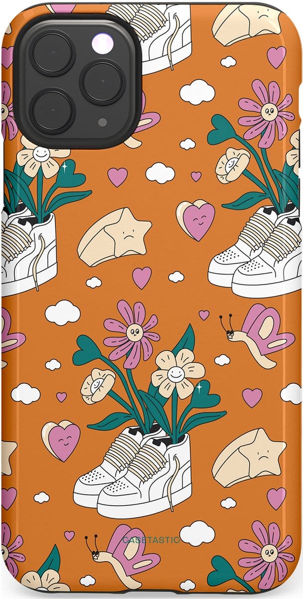 Casetastic Hoesje Geschikt voor Apple iPhone 11 Pro Max - Stijlvolle Beschermende Duo-layer Case - Hartentuin