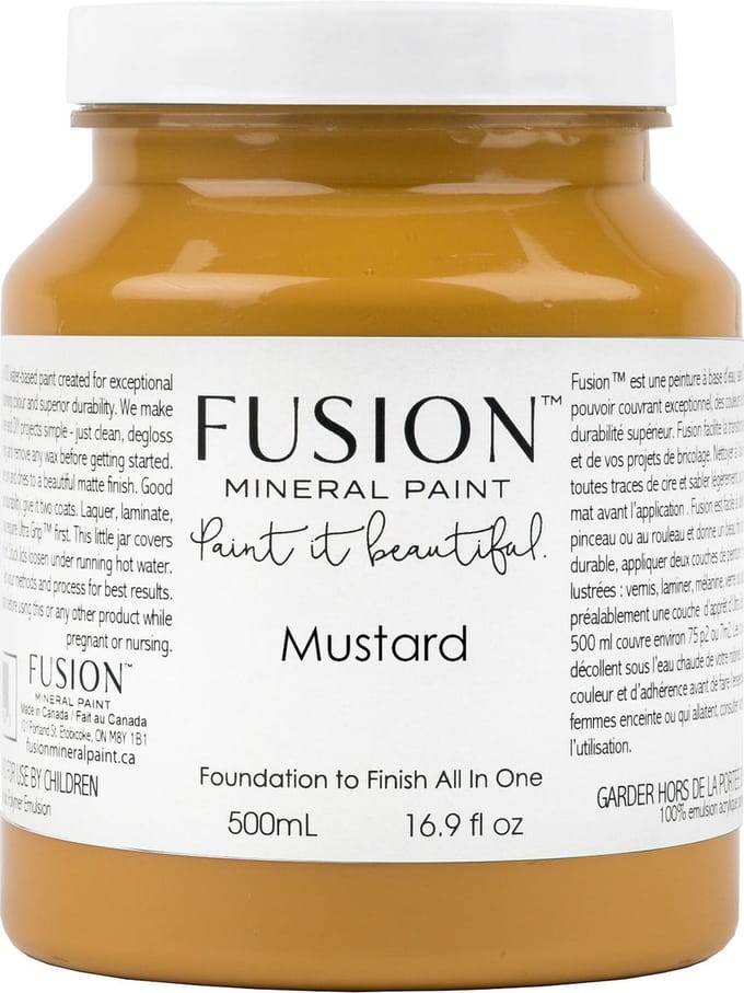Acrylverf - Fusion Paint - acryl - gele verf - Mustard - 500 ml