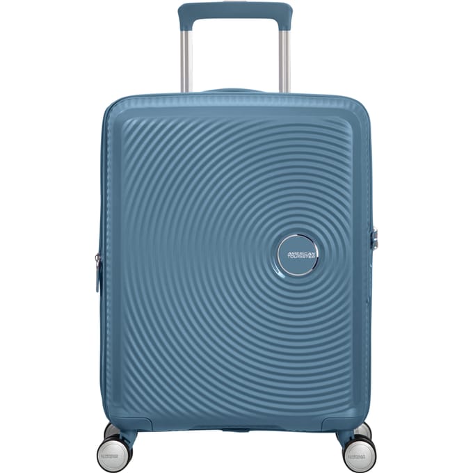 American Tourister Koffer - Soundbox Spinner 55/20 Tsa uitbreidbaar (Handbagage)- Stone Blue - 41 l