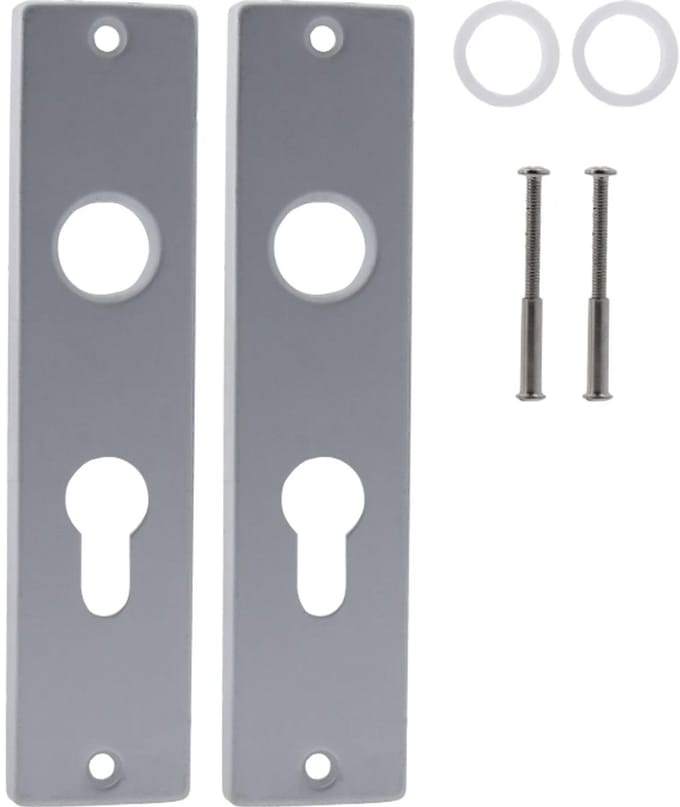 Langschild euro 55mm aluminium