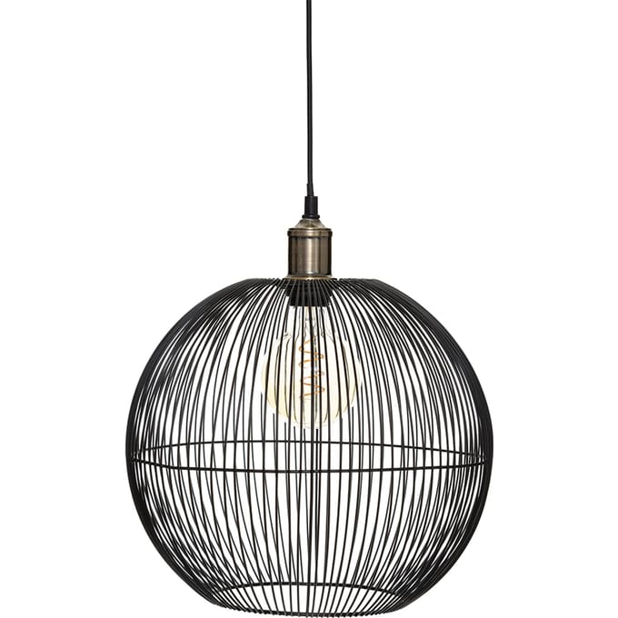Eazy Living Hanglamp Ø 34 cm Indira Zwart
