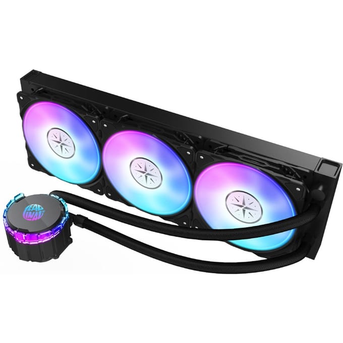 ZEAGINAL 360 ARGB Geïntegreerde CPU-waterkoelingradiator met krachtige PWM-pomp hoog zwart