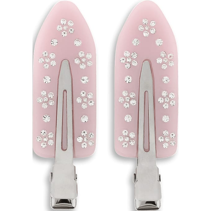 Sui Ava No Crease Flower Crystal Clips Pastel Purple 2 st
