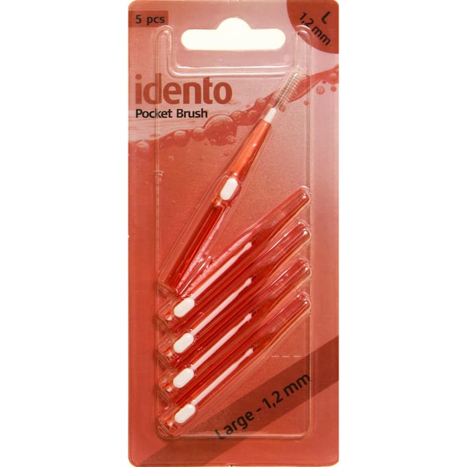 Idento Pocket Brush Large 5 st
