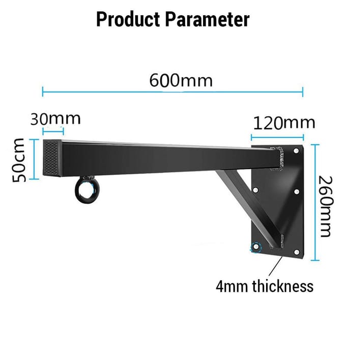 Muurmontage Zware Zak Hanger Heavy-Duty Bokszak Hanger voor Training Kickbokszak Beugel voor zwart
