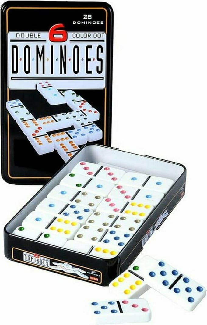 Domino spel Dubbel 6 - 28 stenen - Domino stenen