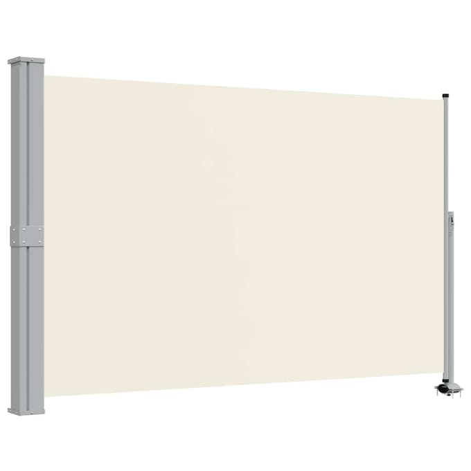 vidaXL - Tuinscherm - uittrekbaar - 160x300 - cm - crèmekleurig