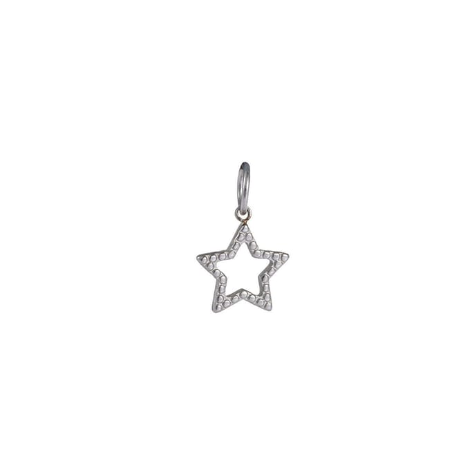 Go Dutch Label Hanger open star Zilver