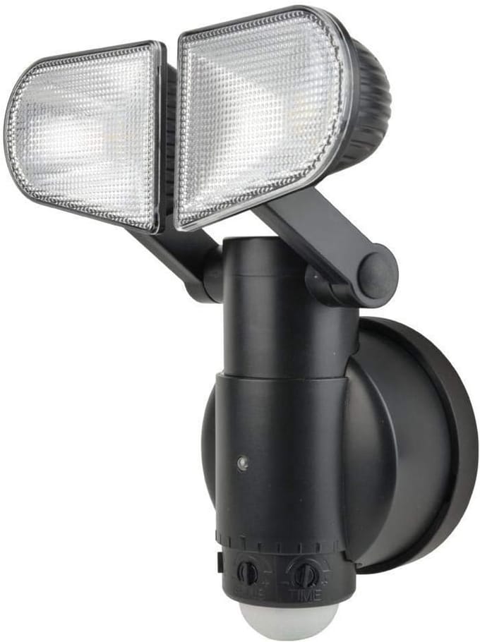 Draaibare LED Floodlight op Batterijen met Bewegingssensor - Draadloos Buitenlicht 400 Lumen IP44