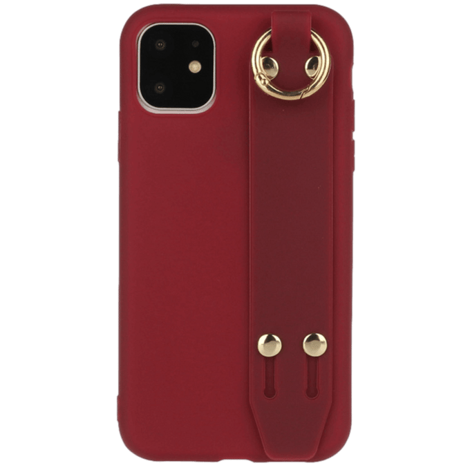 Comfycase iPhone 12 Mini Strap Holder Case Rood
