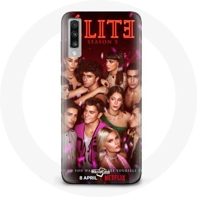 Coque pour Samsung Galaxy A70 Elite série saison 5 equipages les couples d'acteurs
