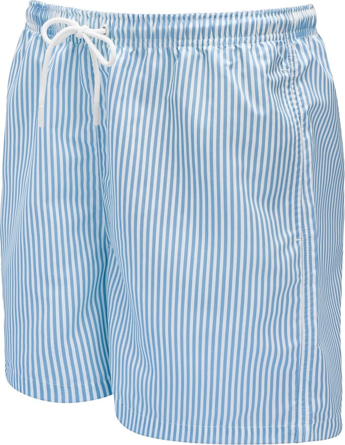 Gestreepte blauw-witte zwemshort