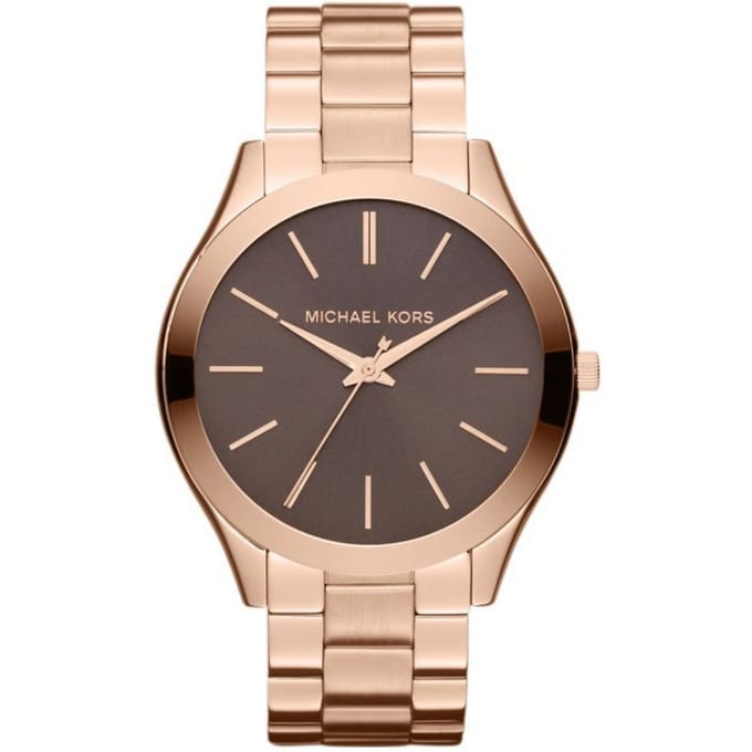 Michael Kors Slim Runway - Dameshorloge - Stalen Band - WR50 - Kwartsmechanisme