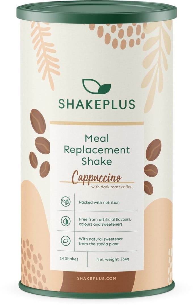 Shakeplus Maaltijdvervanger Shake - Afvallen met Shakes - 14 Shakes - Cappuccino