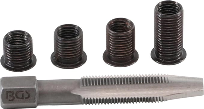 BGS - Bougie Schroefdraad Reparatie set - M8 x 1.0 | 5 stuks - BGS167