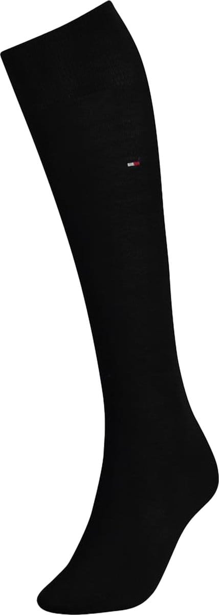 Tommy Hilfiger 98% Cotton Kneehigh (1-pack) - dames kniekousen - zwart