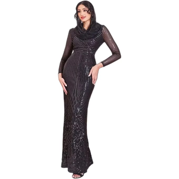 Wikkeljurk Goddiva Modesty Sequin