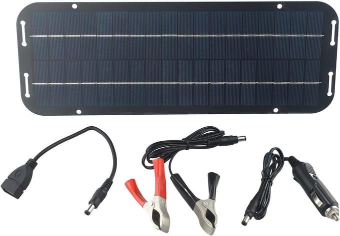60W Zonnepaneel 12V Druppellader voor Auto, Caravan, Boot en Motorfiets - Onderhoudsvrij